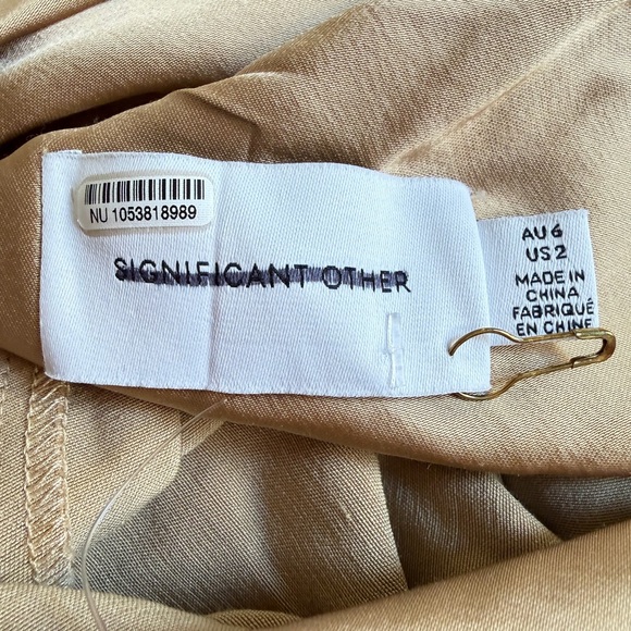 Significant Other Satin Erika Off-Shoulder Maxi Dress Size 2 - 41414 - Picture 8 of 11